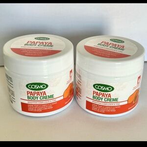 2-PACK Cosmo Papaya Body Cream 300 ML Brightens EXP 10/25